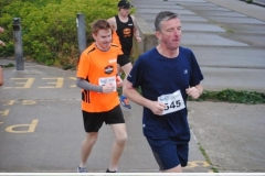 Barry putting an overtake on Olly at the Seaside 5k